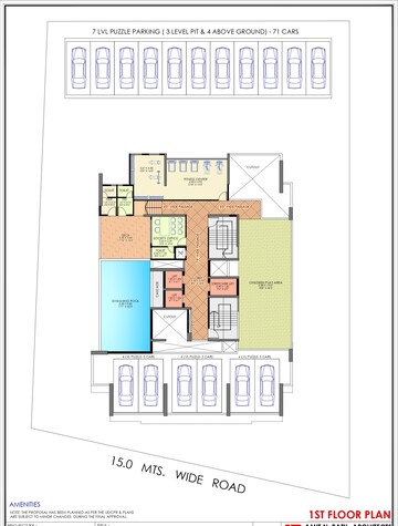 Floor Plan in 3 BHK Apartment at Sector 12 Kharghar – for Sale