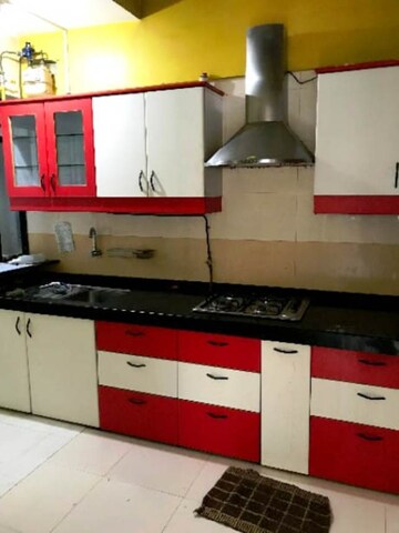 Kitchen in 3 BHK Apartment at Kanchanban Apartments, Kothrud – for Rent