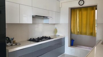 Kitchen in 3 BHK Apartment at Neelkanth Greens, Manpada – for Rent