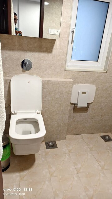 Bathroom in 1 BHK Apartment at Ashiana Glaxo CHS, Bandra West – for Rent