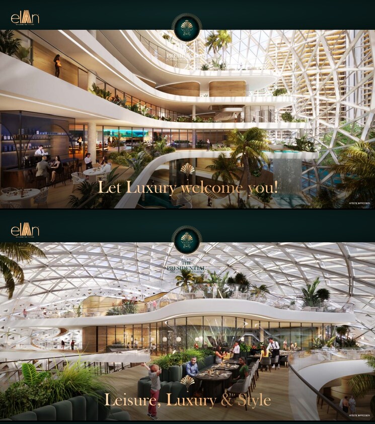 Exterior View, elan-the-presidential 5 Bedroom 4495 Sq.Ft. Penthouse In Sector 106 Gurgaon 8078294