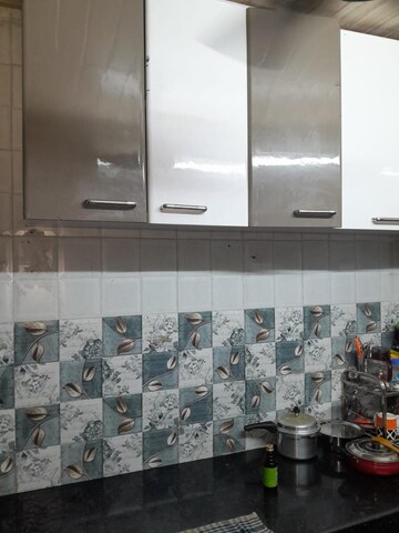 Kitchen in 1 RK Apartment at Kopar Khairane – for Rent