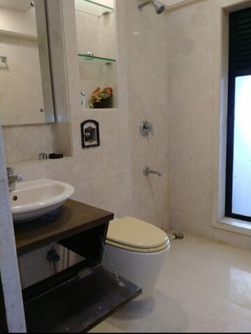 Bathroom in 4 BHK Apartment at Iconic bay View, Bandra West – for Rent