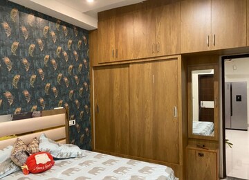 Bedroom in 3 BHK Builder Floor at Lake View Complex, Dhakoli Village – for Rent