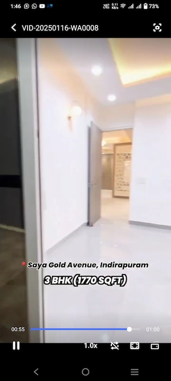 3 BHK Apartment For Resale in Saya Gold Avenue Krishna Apra Ghaziabad  8079190