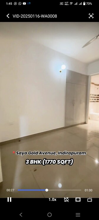 3 BHK Apartment For Resale in Saya Gold Avenue Krishna Apra Ghaziabad  8079190