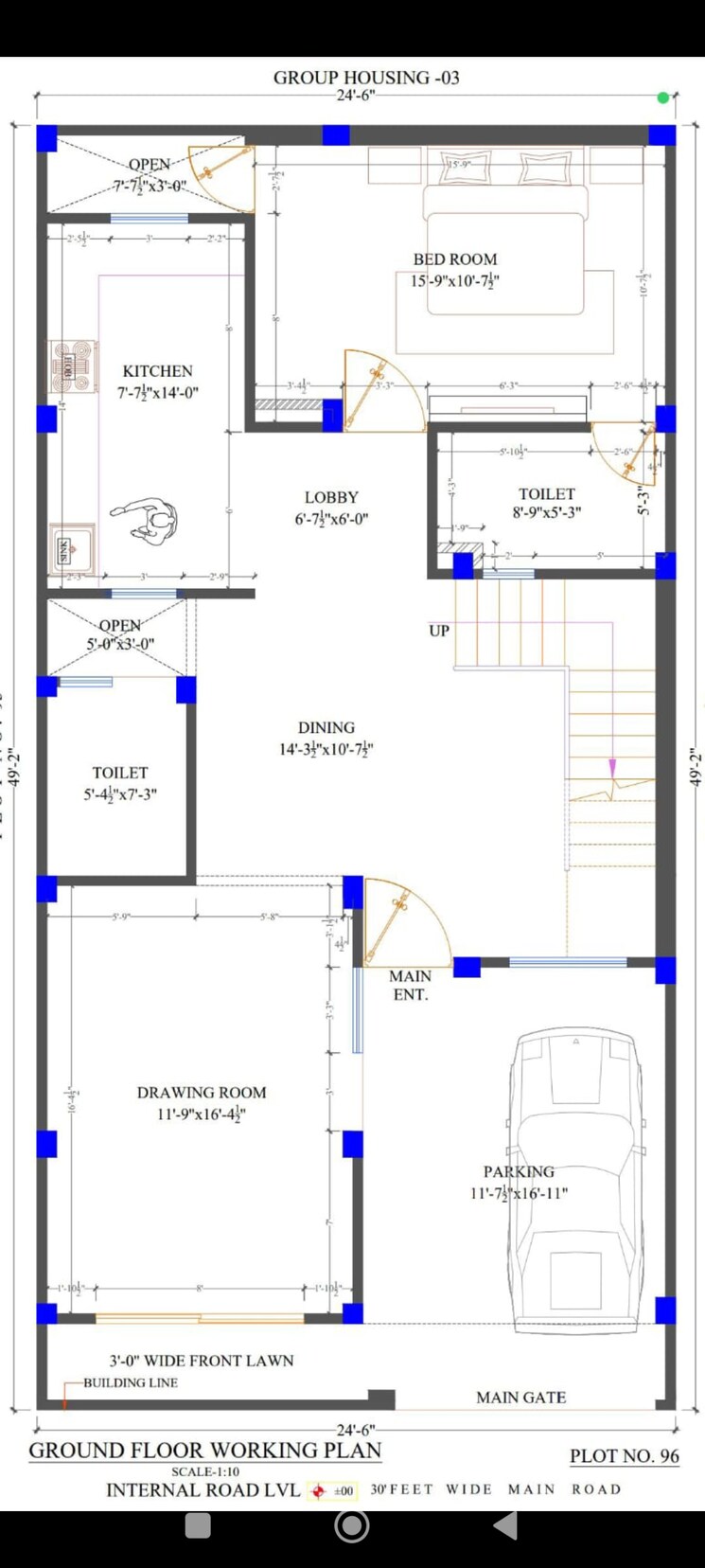 Floor Plan, pardos-okas-enclave 3 Bedroom 2550 Sq.Ft. Villa In Sushant Golf City Lucknow 8079263