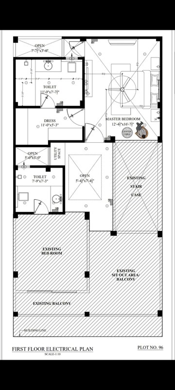 Floor Plan in 3 BHK Villa at Pardos Okas Enclave, Sushant Golf City – for Sale