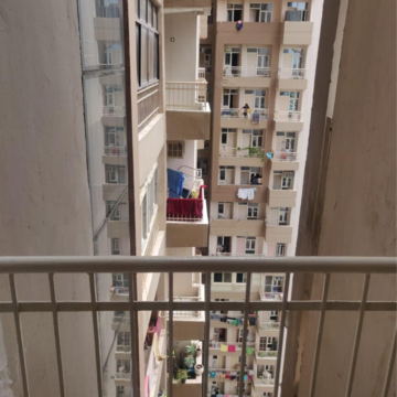 Balcony in 2.5 BHK Apartment at Supertech Crown Town, Sector 74 – for Rent