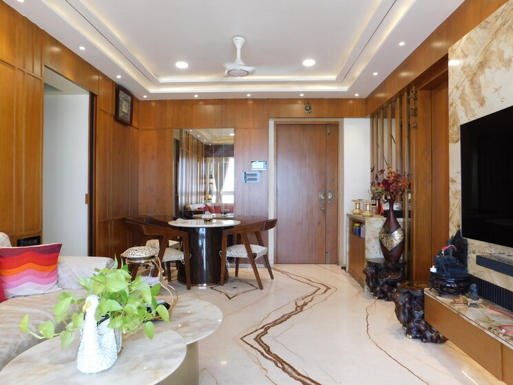 Living Room, nine-dimensions-shanta-durga 3 Bedroom 880 Sq.Ft. Apartment In Mahim Mumbai 8079455