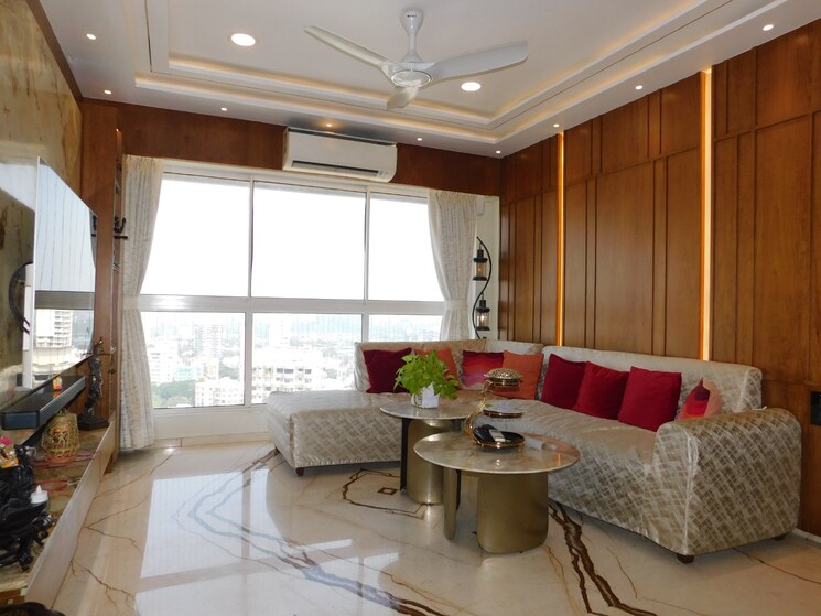 Living Room, nine-dimensions-shanta-durga 3 Bedroom 880 Sq.Ft. Apartment In Mahim Mumbai 8079455