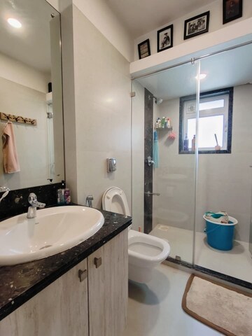 Bathroom in 2 BHK Apartment at Khandeshwar – for Sale