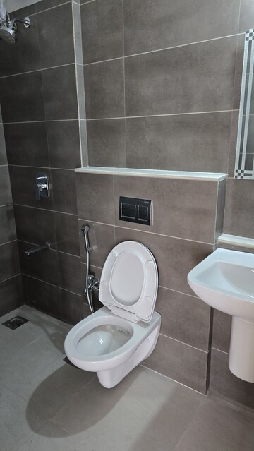 Bathroom in 2 BHK Apartment at Rustomjee Erika, Bandra East – for Rent