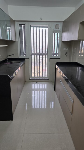 Kitchen in 2 BHK Apartment at Rustomjee Erika, Bandra East – for Rent