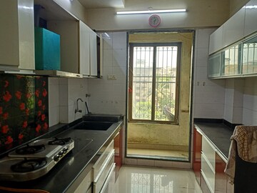 Kitchen in 3 BHK Apartment at Madhav Sankalp, Kalyan West – for Rent