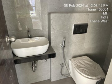 Bathroom in 1 BHK Apartment at Raymond Ten X Habitat, Pokhran Road No 2 – for Sale
