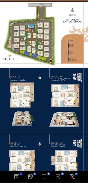 Master Plan in 3 BHK Apartment at Kollur Gated Community, Kollur – for Sale