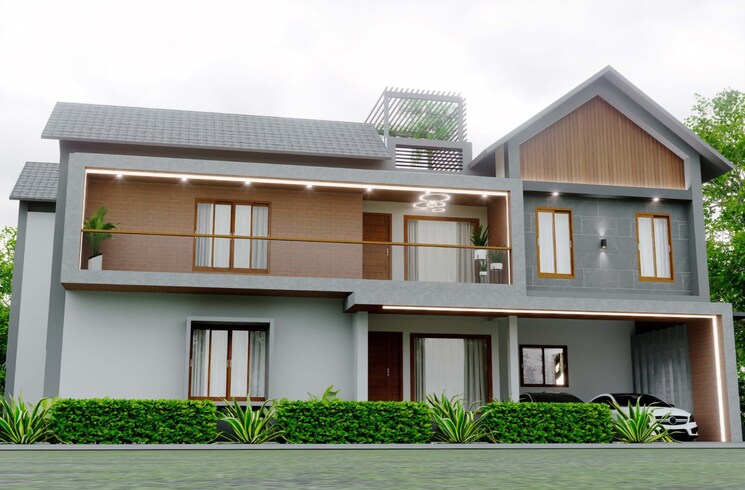 Exterior View, koorkenchery 5 Bedroom 4000 Sq.Ft. Independent House In Koorkenchery Thrissur 8080018