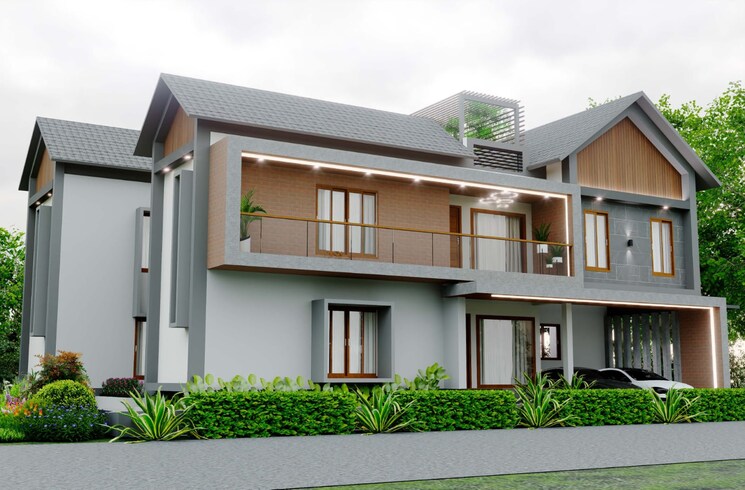 Exterior View, koorkenchery 5 Bedroom 4000 Sq.Ft. Independent House In Koorkenchery Thrissur 8080018