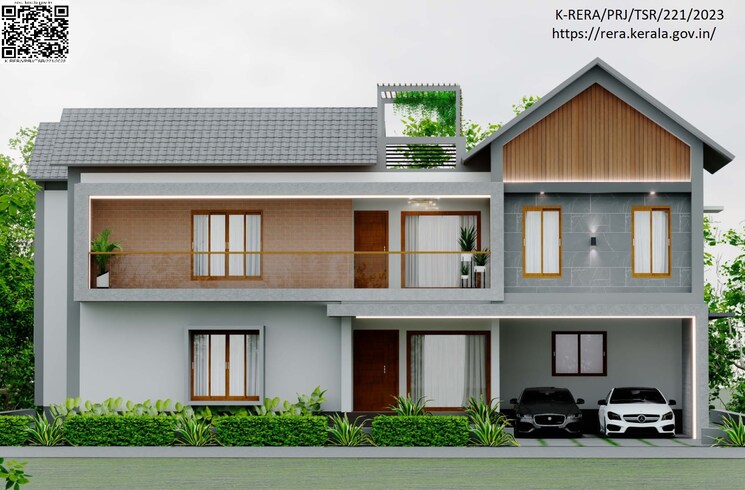 Exterior View, koorkenchery 5 Bedroom 4000 Sq.Ft. Independent House In Koorkenchery Thrissur 8080018