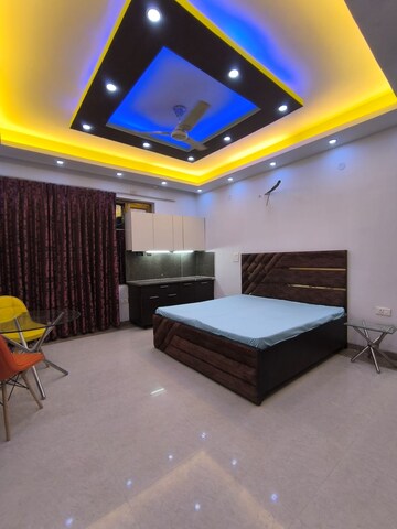 Bedroom in 1 BHK Builder Floor at Ansal Sushant Lok I, Sector 43 – for Rent