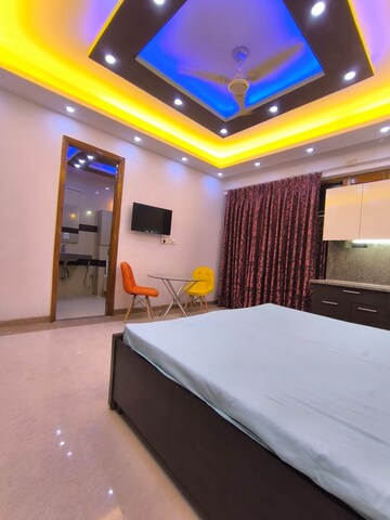 Bedroom in 1 BHK Builder Floor at Ansal Sushant Lok I, Sector 43 – for Rent