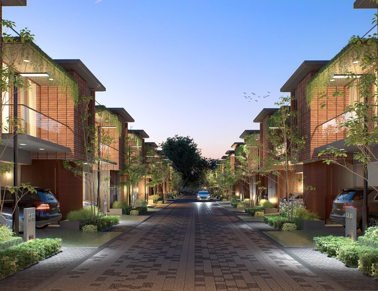 Exterior View, vishwa-lake-estates 4 Bedroom 2696 Sq.Ft. Villa In Rajanukunte Bangalore 8080124