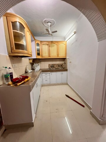 Kitchen in 2 BHK Builder Floor at Malviya Nagar – for Rent