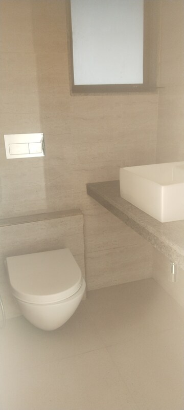 Bathroom in 3 BHK Apartment at Sunteck Maxxworld, Naigaon East – for Rent