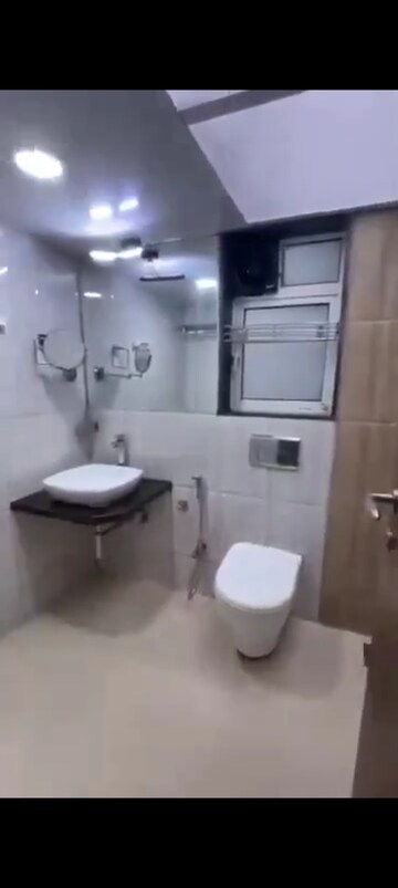 Bathroom in 2 BHK Apartment at Omkar Veda Exclusive, Parel – for Rent