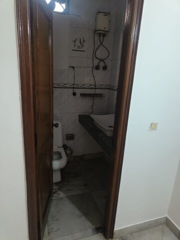 Bathroom in 2 BHK Builder Floor at East Of Kailash – for Rent