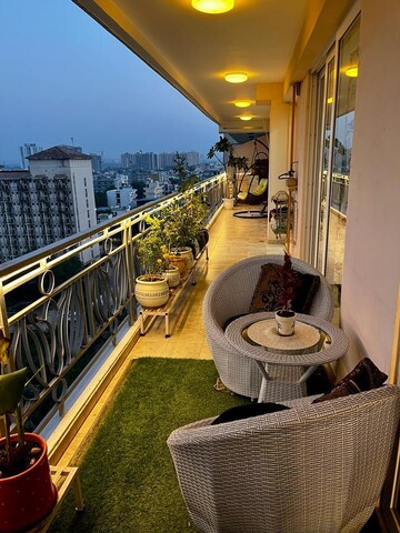Balcony in 3 BHK Apartment at DLF The Skycourt, Sector 86 – for Rent