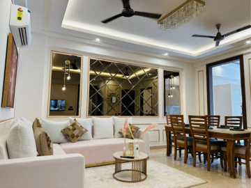 Living Room in 3 BHK Builder Floor at Anant Raj The Estate Residences, Sector 63a – for Sale