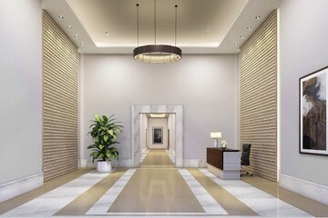 Building Lobby in 4 BHK Apartment at Rustomjee Crown, Prabhadevi – for Sale