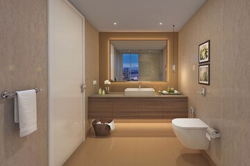 Bathroom in 4 BHK Apartment at Rustomjee Crown, Prabhadevi – for Sale