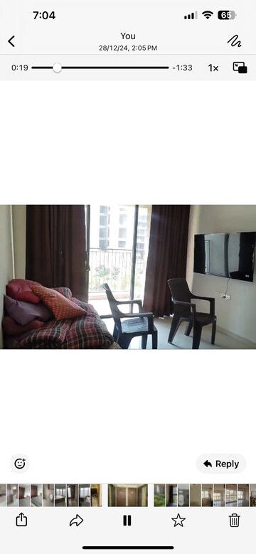 Living Room in 2 BHK Apartment at Lodha Casa Maxima, Mira Road – for Rent