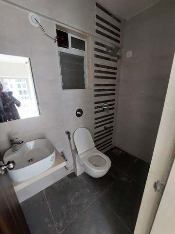 Bathroom in 2 BHK Apartment at JVM Corner Stone, Naupada – for Rent