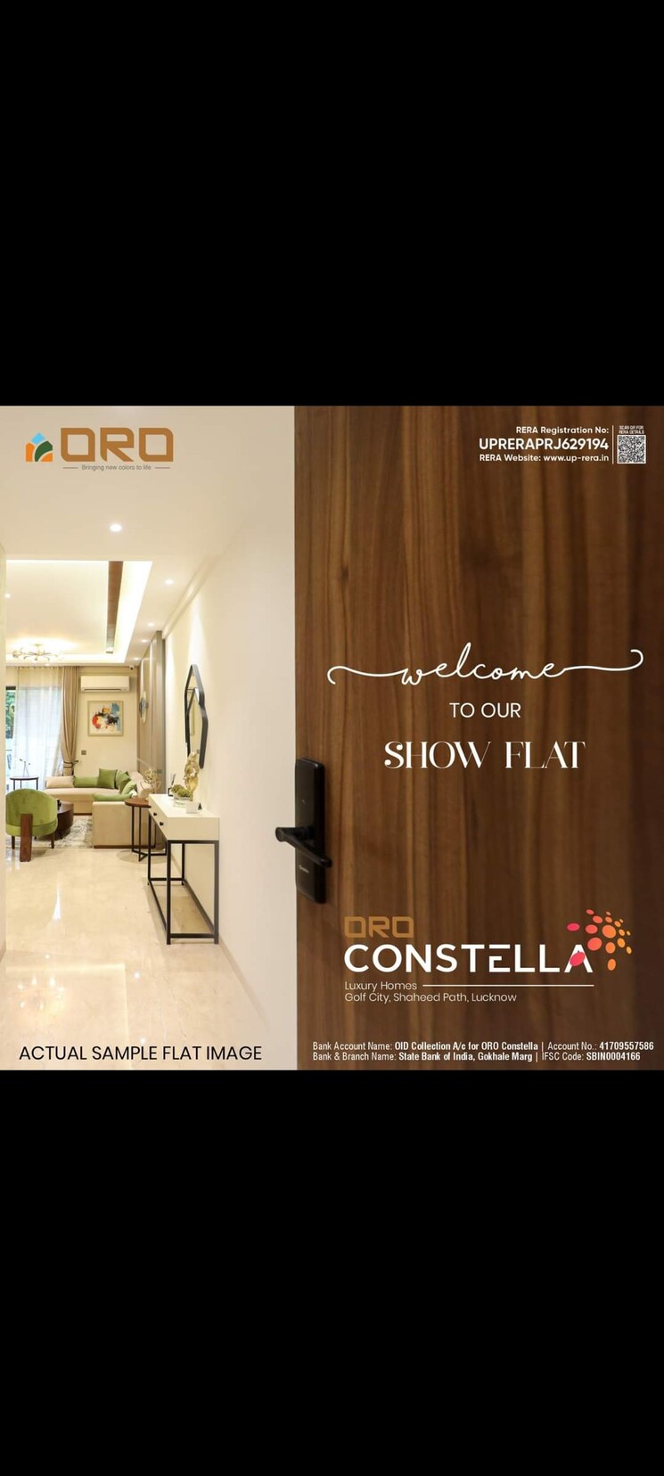 undefined, oro-constella 3 Bedroom 1705 Sq.Ft. Apartment In Sushant Golf City Lucknow 8081386