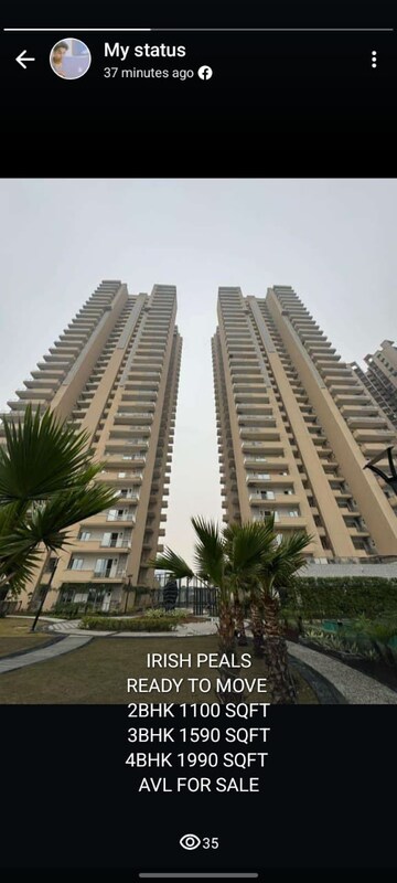 2.5 BHK Apartment – Exterior View View at Ajnara Le Garden, Sector 16b Greater Noida - for Rent