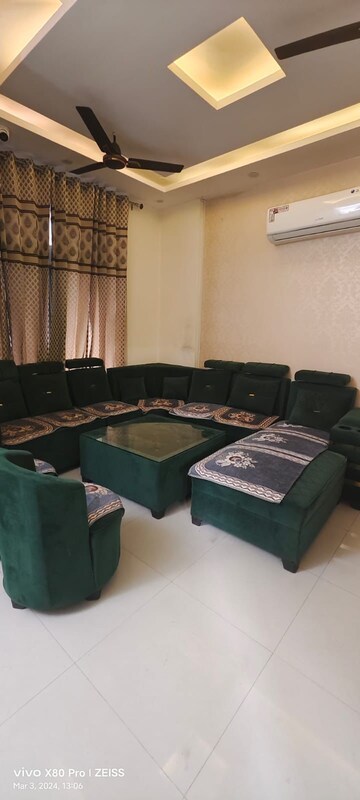 Living Room in 3 BHK Apartment at Golden Sand Apartments, Dhakoli Village – for Rent