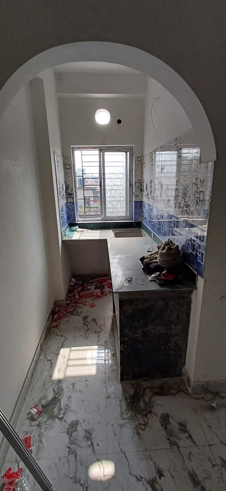 Kitchen, bk-keshab-dham-baguiati 2 Bedroom 800 Sq.Ft. Apartment In Baguiati Kolkata 8082020