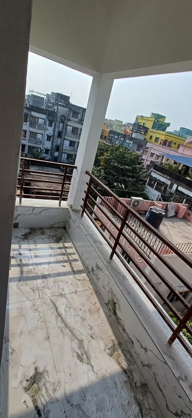 Balcony, bk-keshab-dham-baguiati 2 Bedroom 800 Sq.Ft. Apartment In Baguiati Kolkata 8082020