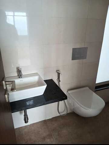 Bathroom in 3 BHK Apartment at Rajesh Raj Infinia, Malad West – for Rent