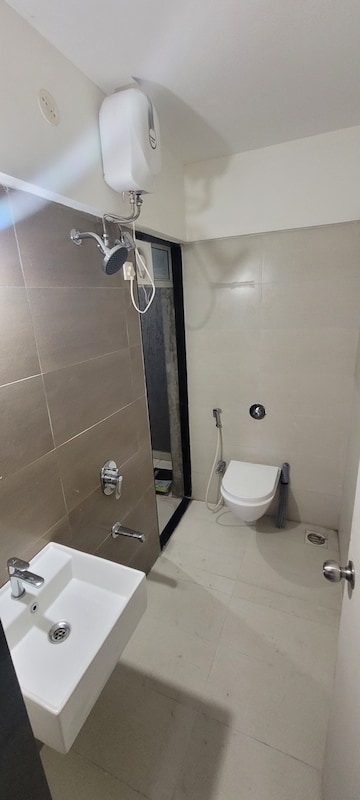 Bathroom in 2 BHK Apartment at Ashar Metro Towers, Vartak Nagar – for Rent