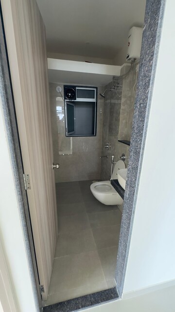 Bathroom in 1 BHK Apartment at Ashar Axis, Majiwada – for Rent