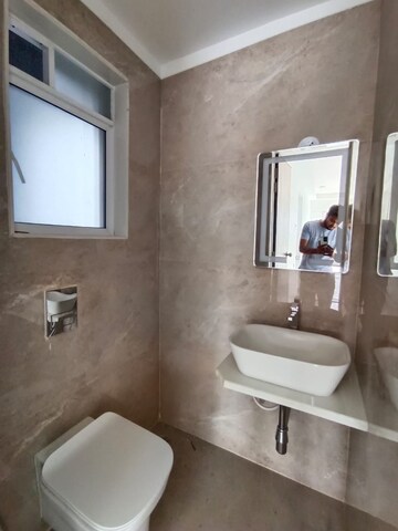 Bathroom in 3 BHK Apartment at Swastik Park, Chembur – for Rent