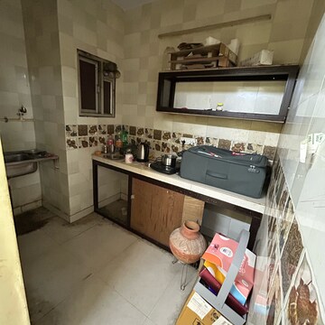Kitchen in 1 BHK Builder Floor at Kotla Mubarakpur – for Rent