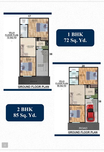Floor Plan in 2 BHK Independent House at Upsidc Site B – for Sale