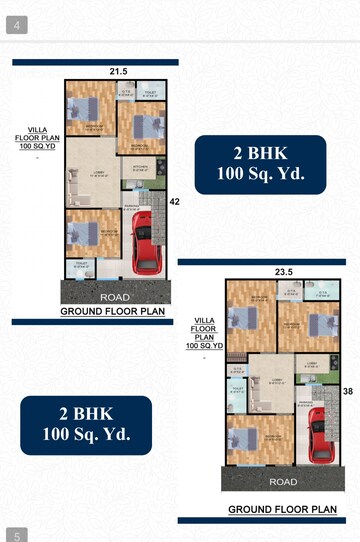 Floor Plan in 2 BHK Independent House at Upsidc Site B – for Sale