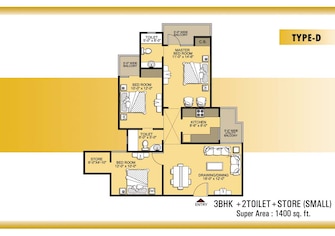 3 BHK Apartment For Resale in VVIP Addresses Raj Nagar Extension Ghaziabad  8075006